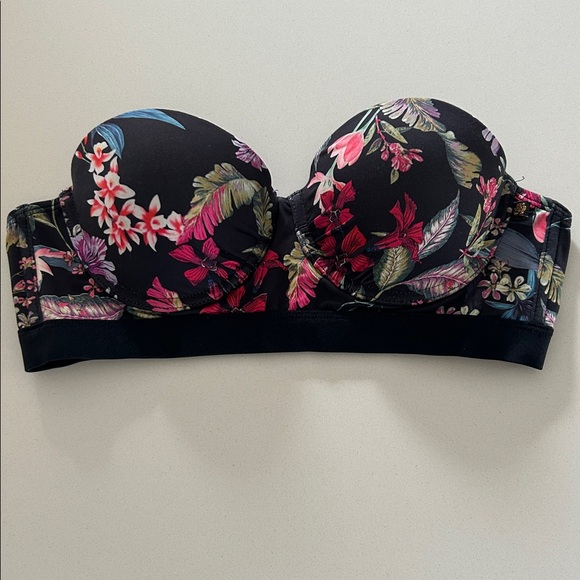 La Vie En Rose Black Floral Bikini Top - Multi-Way - Picture 5 of 5
